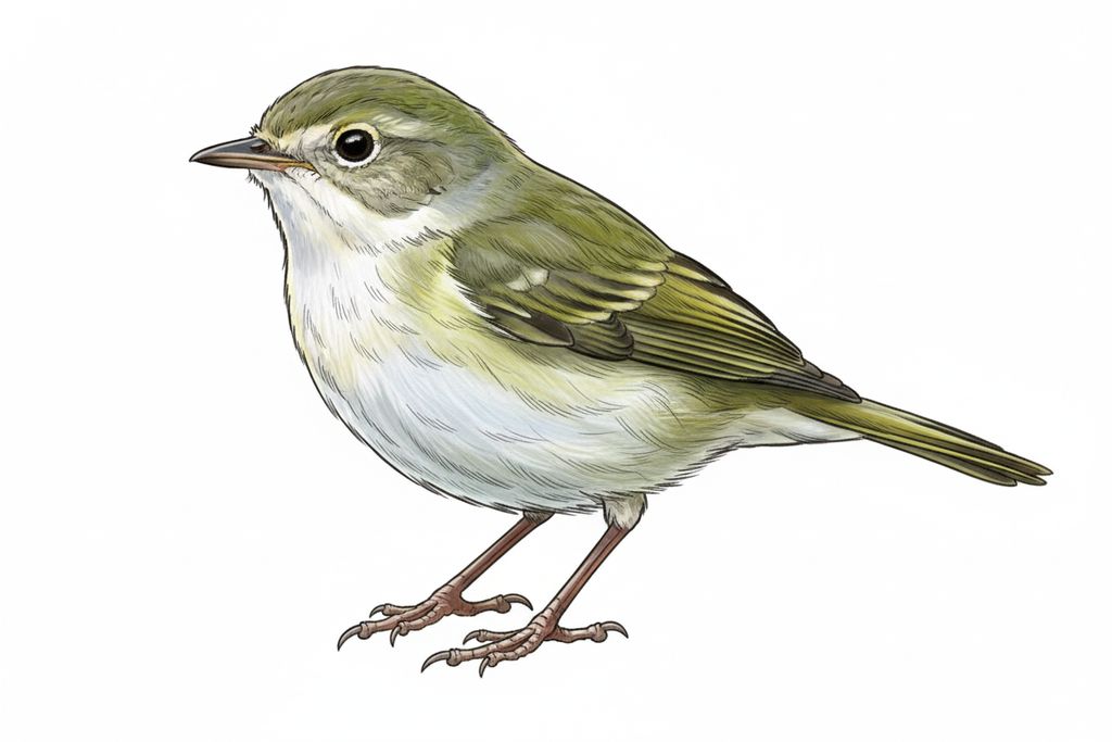 Illustration Berglaubsänger