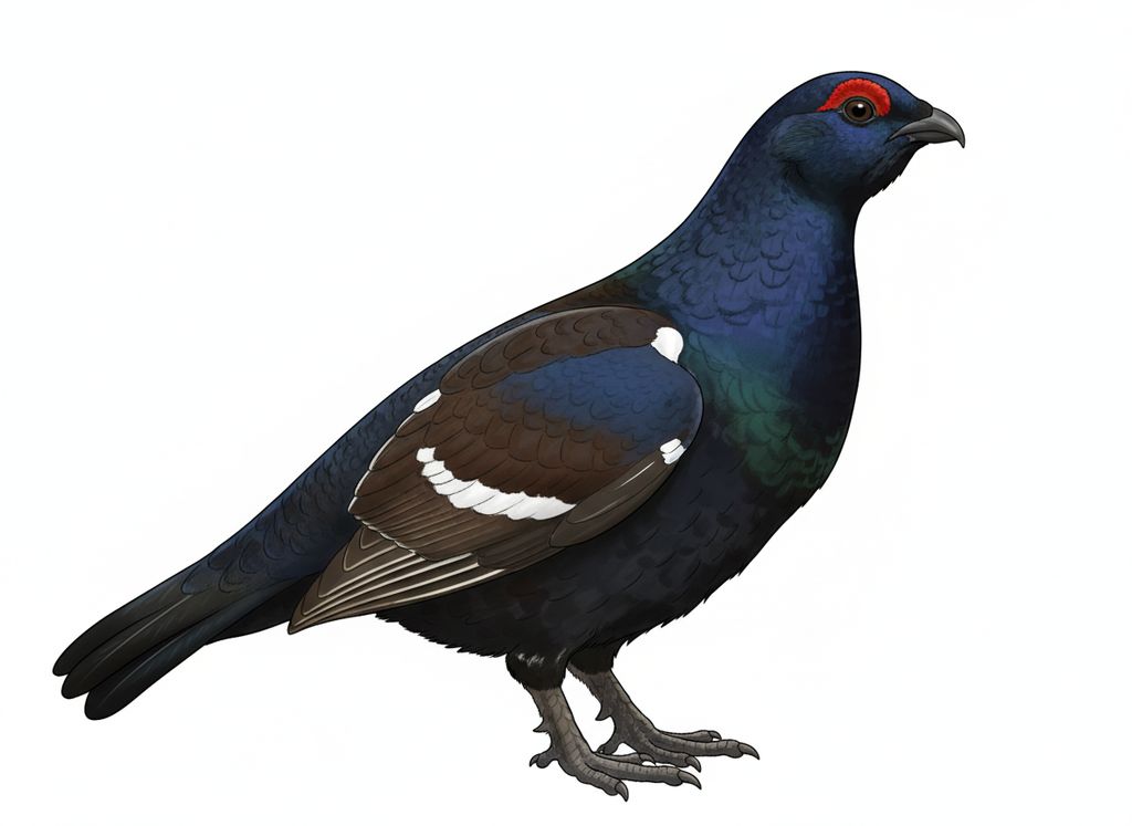 Illustration Birkhuhn