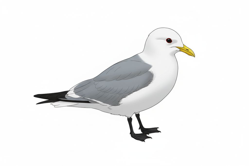 Illustration Dreizehenmöwe