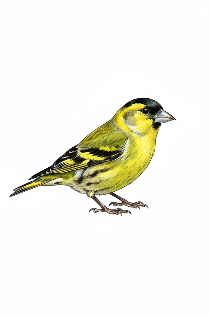 Illustration Erlenzeisig