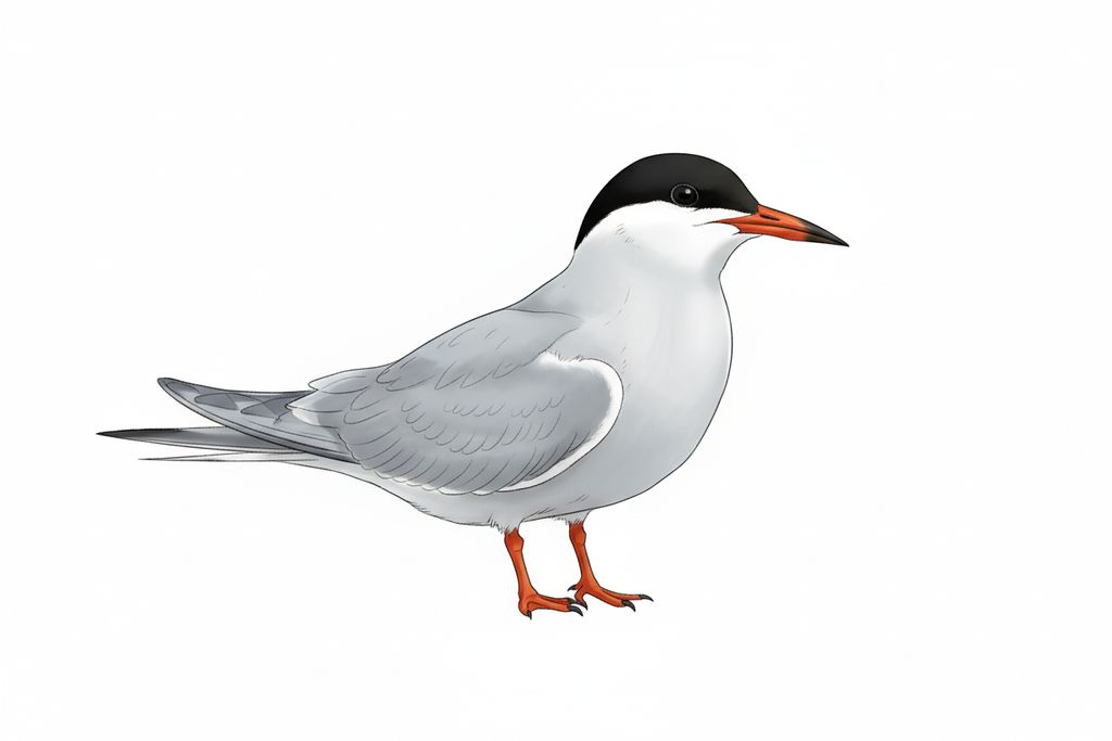 Illustration Flussseeschwalbe
