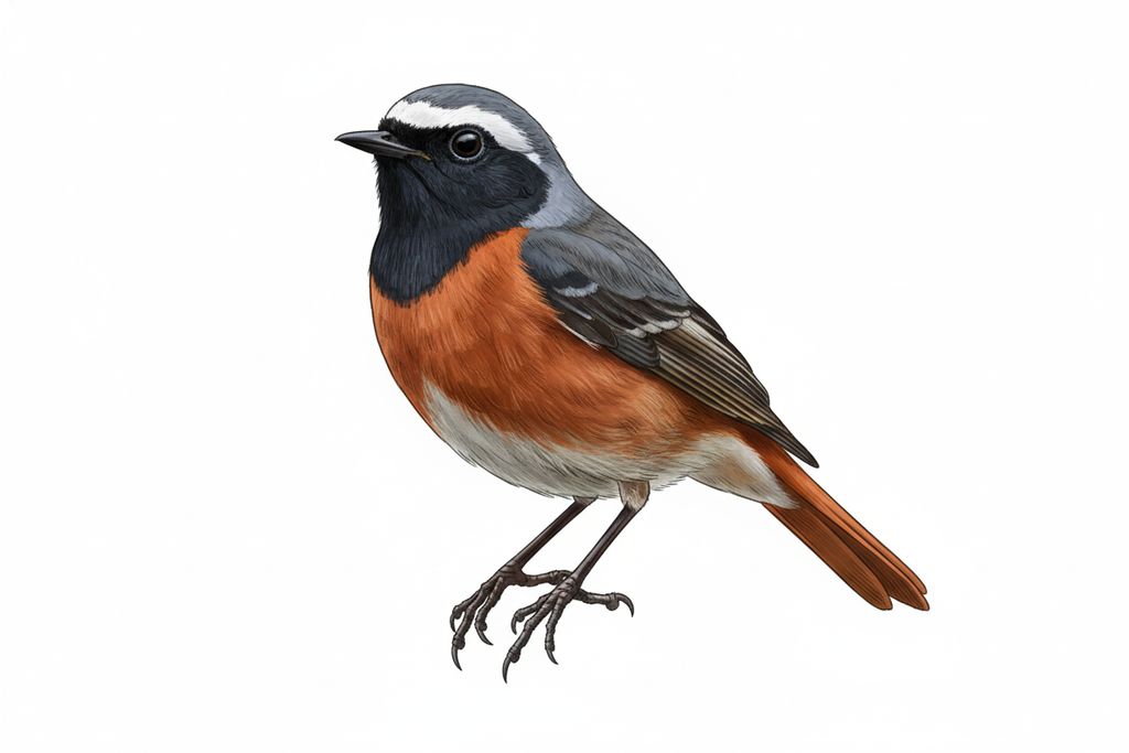 Gartenrotschwanz Männchen