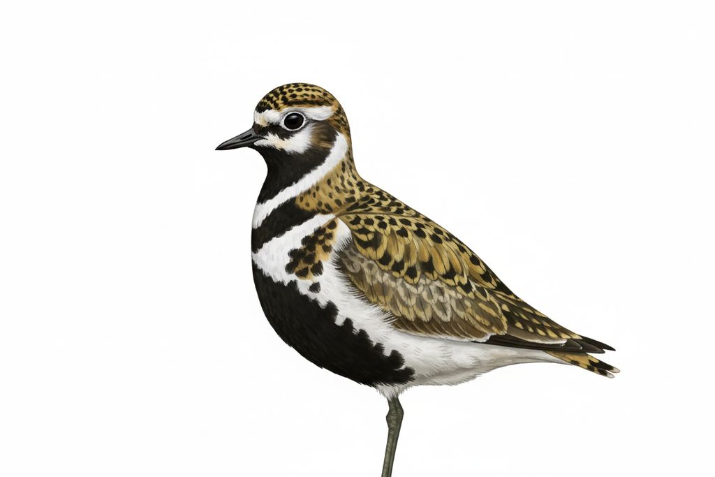 Illustration Goldregenpfeifer