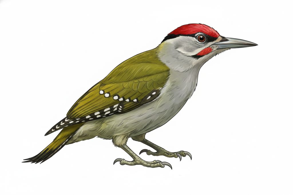 Illustration Grauspecht