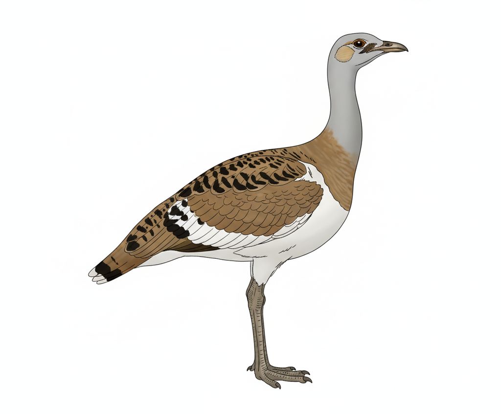 Illustration Großtrappe