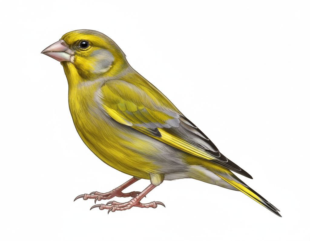 Illustration Grünfink