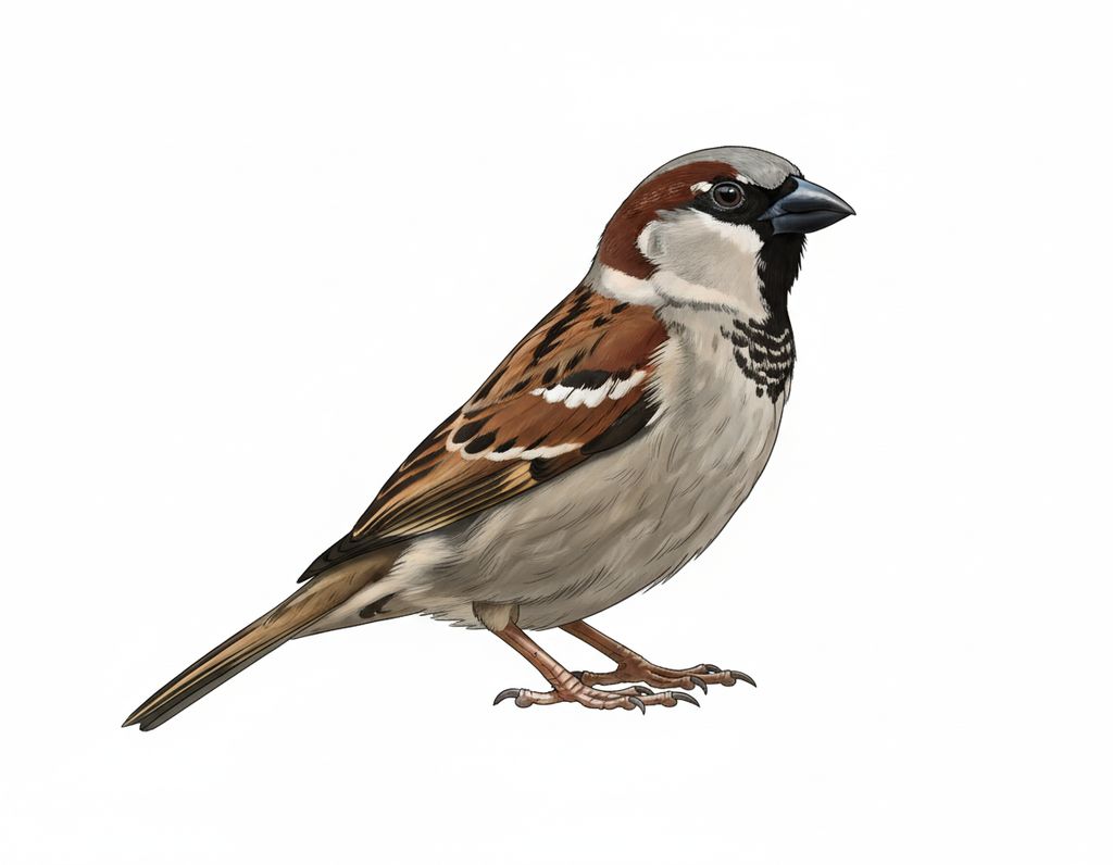 Haussperling Männchen