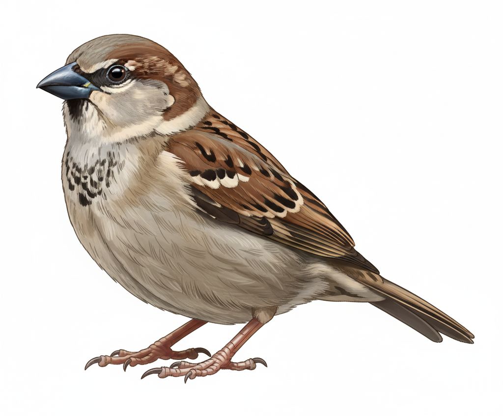 Haussperling Weibchen