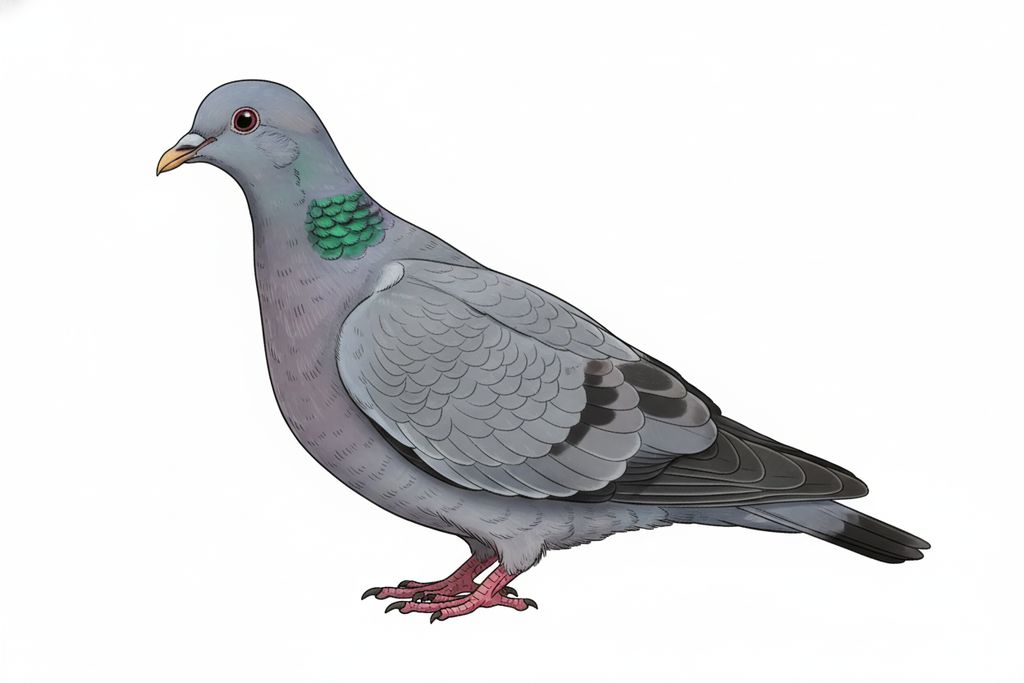 Illustration Hohltaube