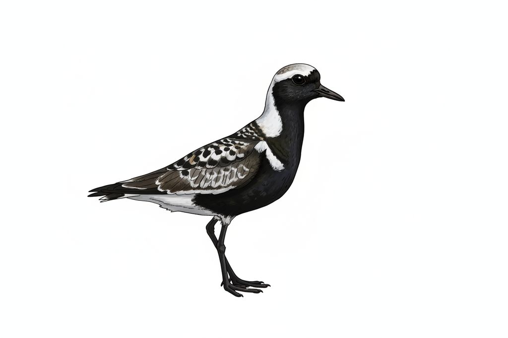 Illustration Kiebitzregenpfeifer