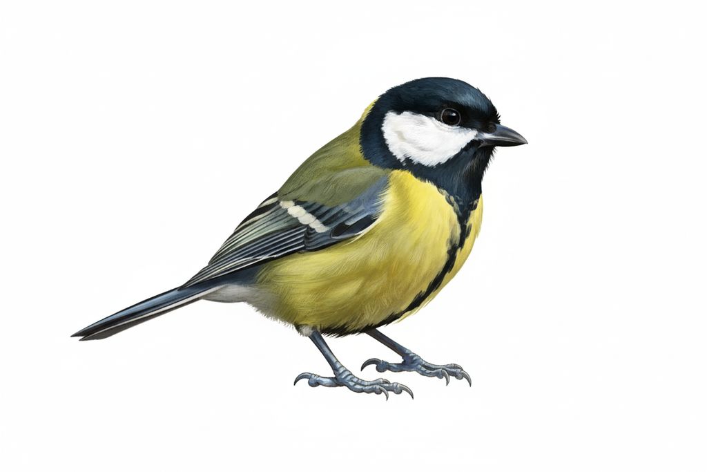 Illustration Kohlmeise