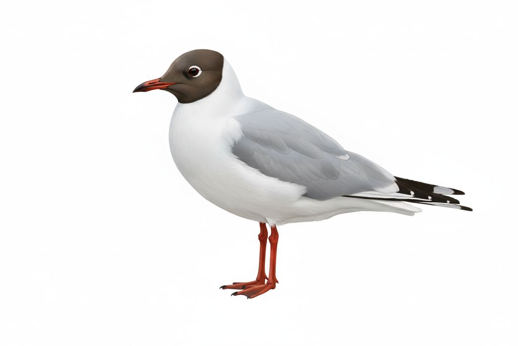 Illustration Lachmöwe
