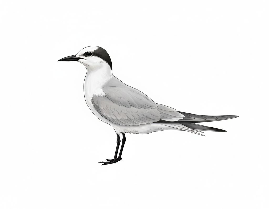 Illustration Lachseeschwalbe