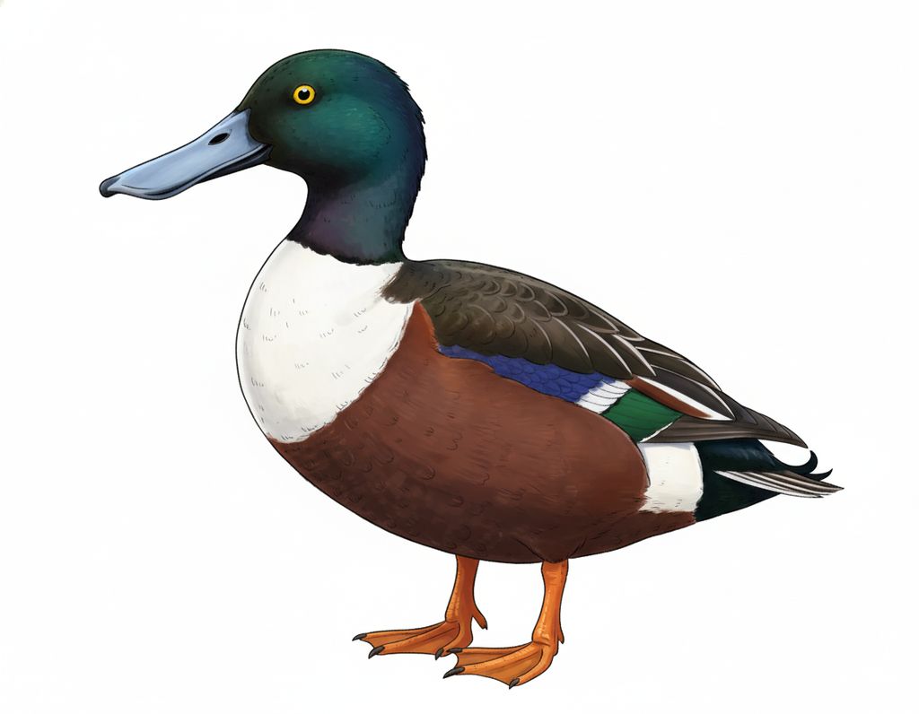 Illustration Löffelente