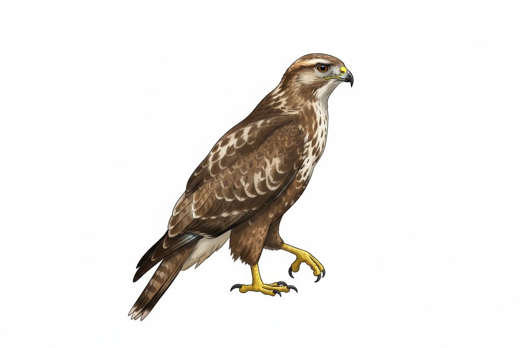 Illustration Mäusebussard