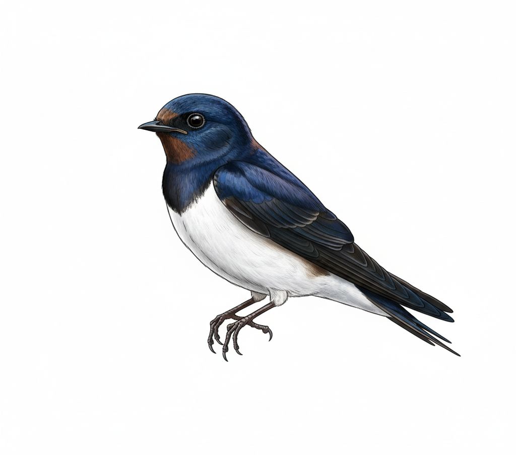 Illustration Mehlschwalbe