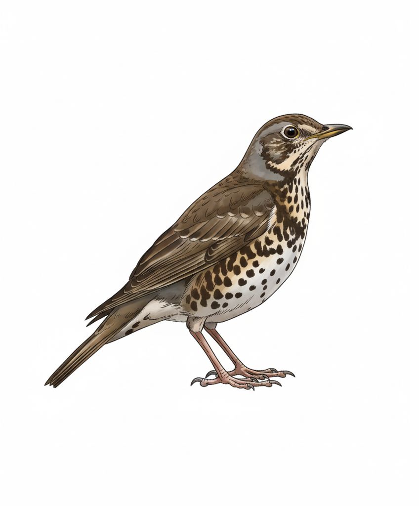 Illustration Misteldrossel