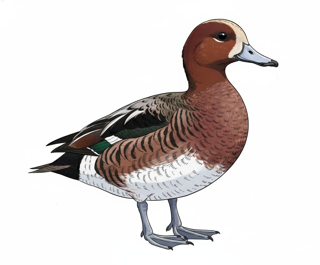 Illustration Pfeifente
