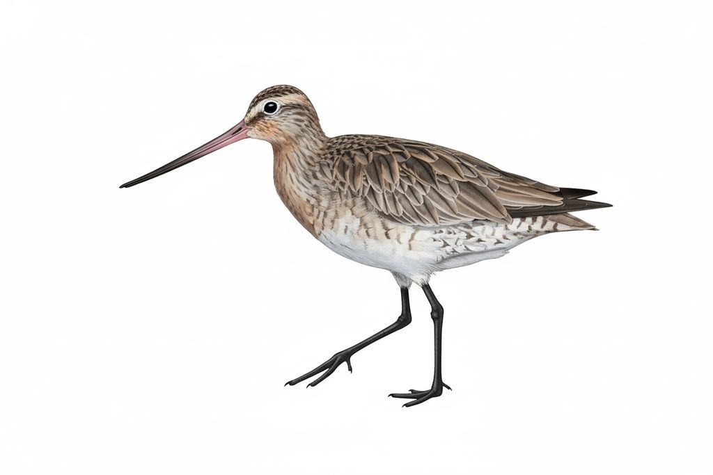 Illustration Pfuhlschnepfe