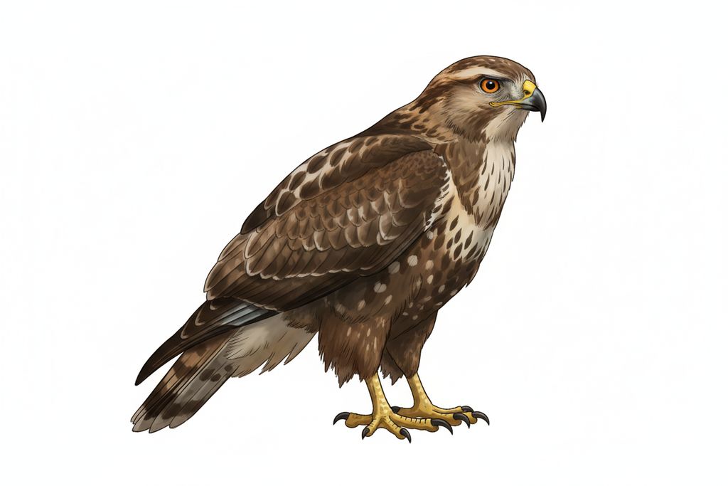 Illustration Raufußbussard