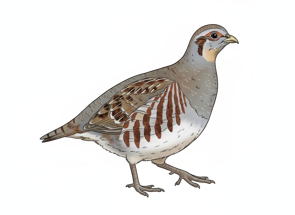 Illustration Rebhuhn