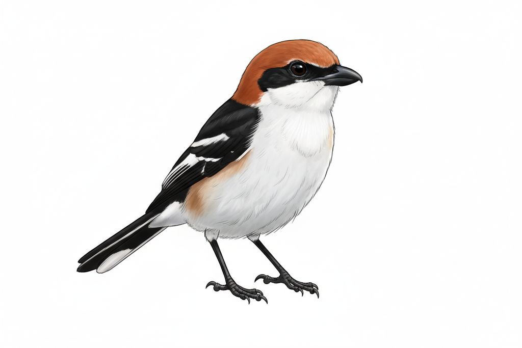 Illustration Rotkopfwürger