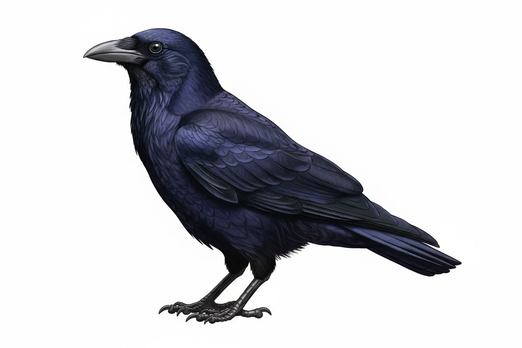 Illustration Saatkrähe