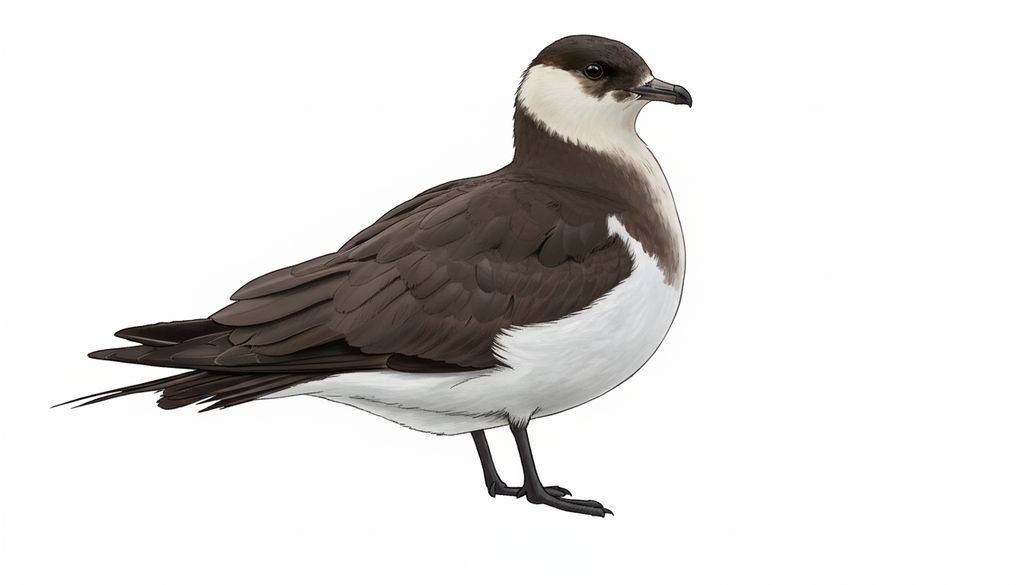 Illustration Schmarotzerraubmöwe