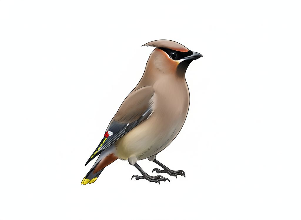 Illustration Seidenschwanz