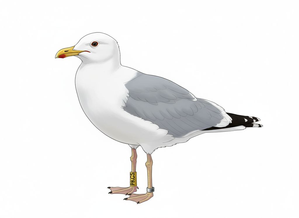 Illustration Steppenmöwe