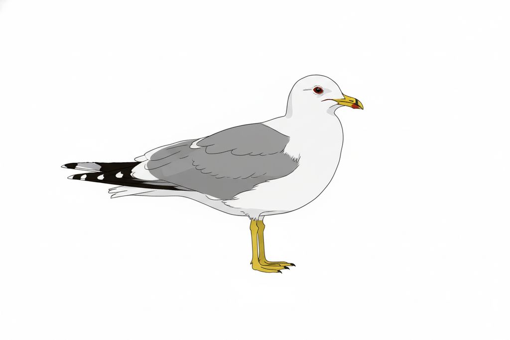 Illustration Sturmmöwe