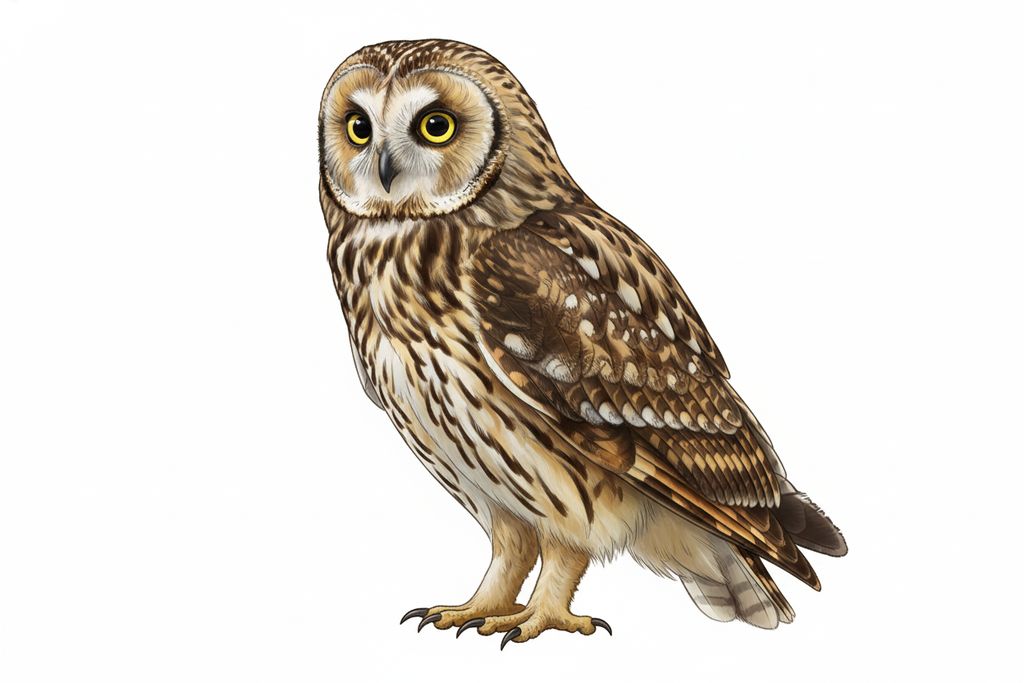 Illustration Sumpfohreule