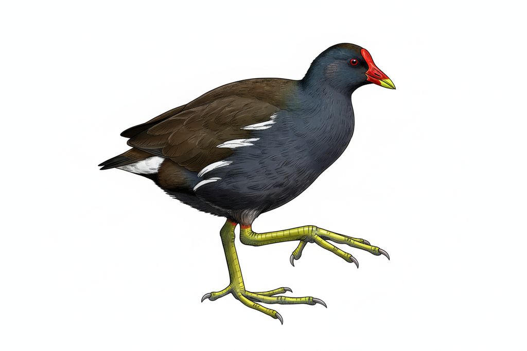 Illustration Teichhuhn
