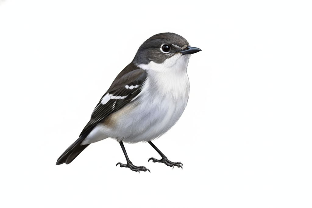 Illustration Trauerschnäpper