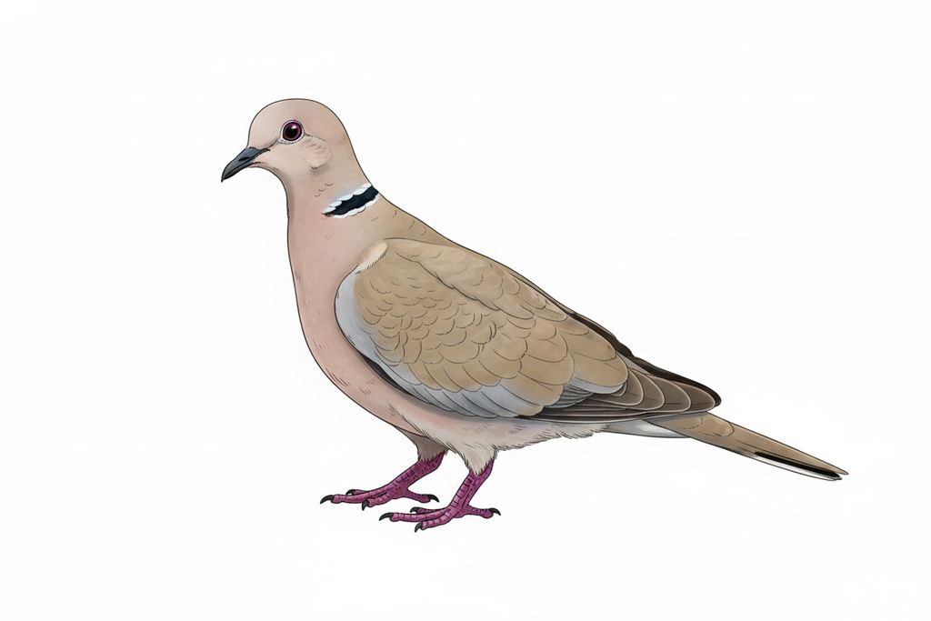 Illustration Türkentaube
