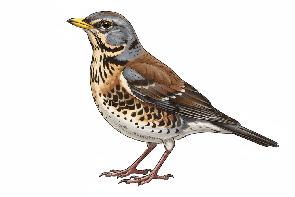 Illustration Wacholderdrossel