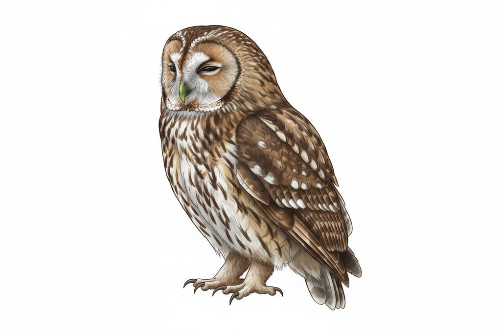 Illustration Waldkauz