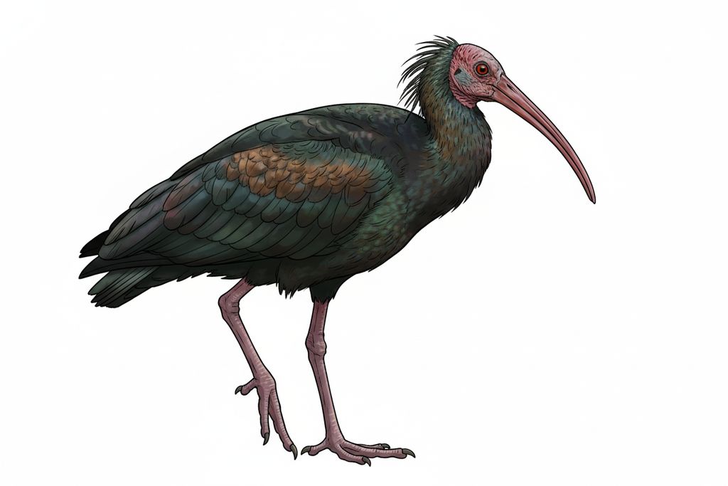 Illustration Waldrapp