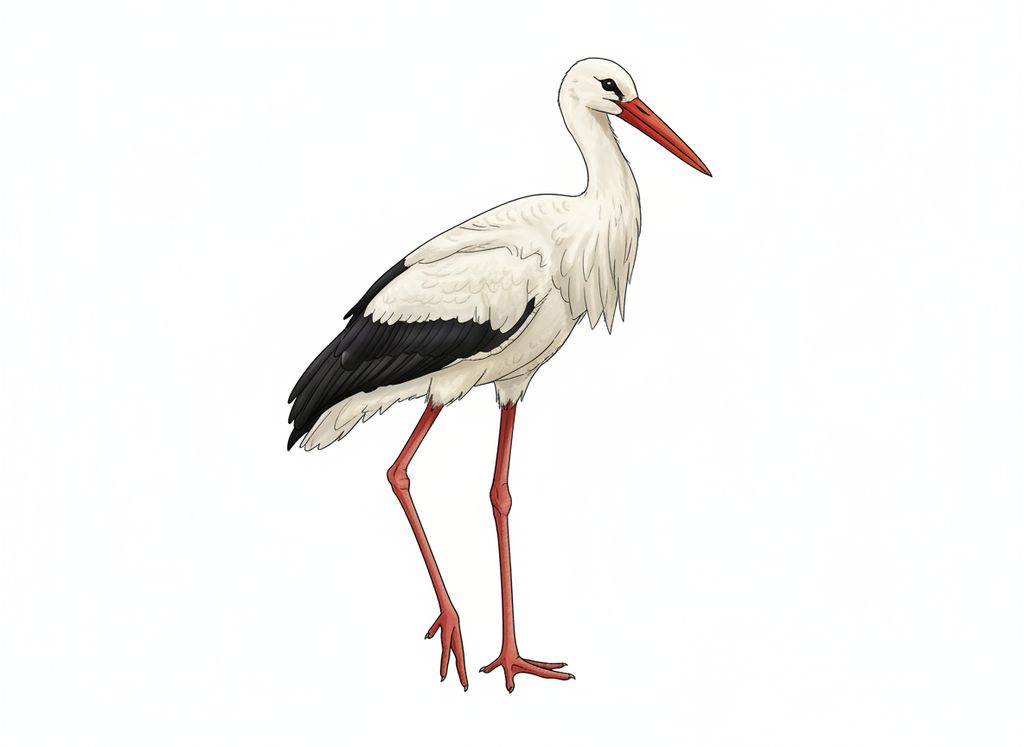 Illustration Weißstorch