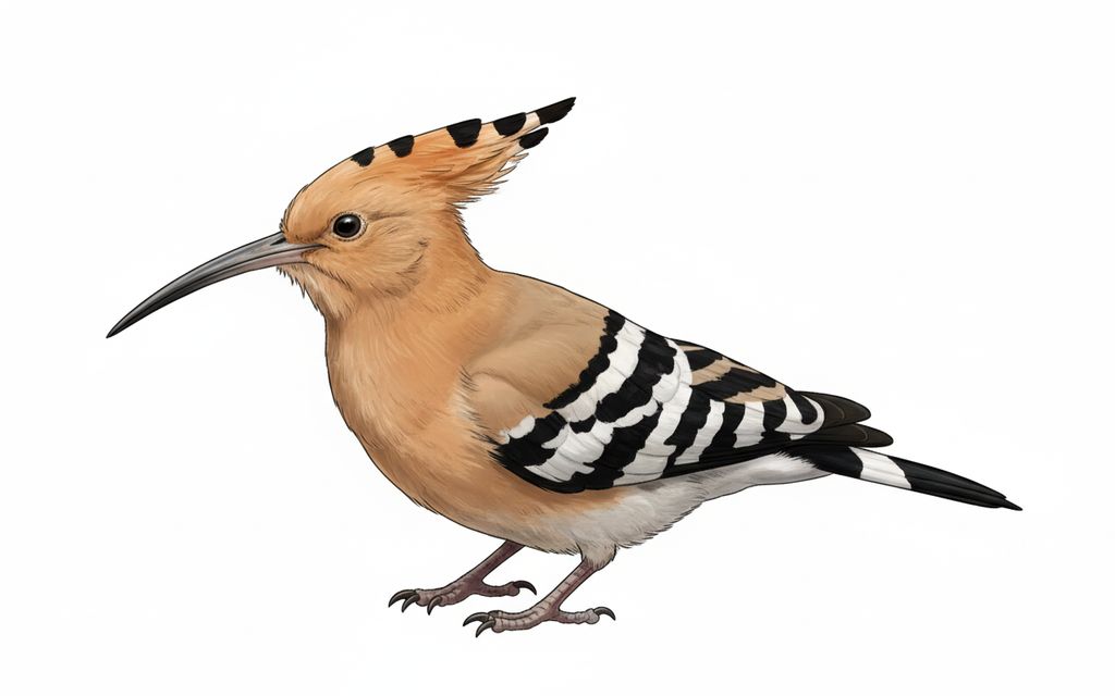 Illustration Wiedehopf