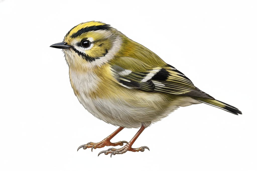 Illustration Wintergoldhähnchen